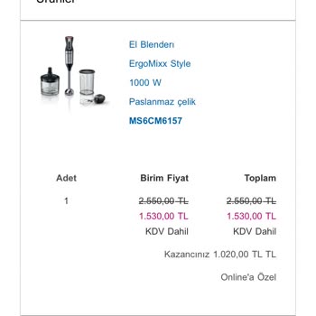 Bosch Siparişi İptal Etti