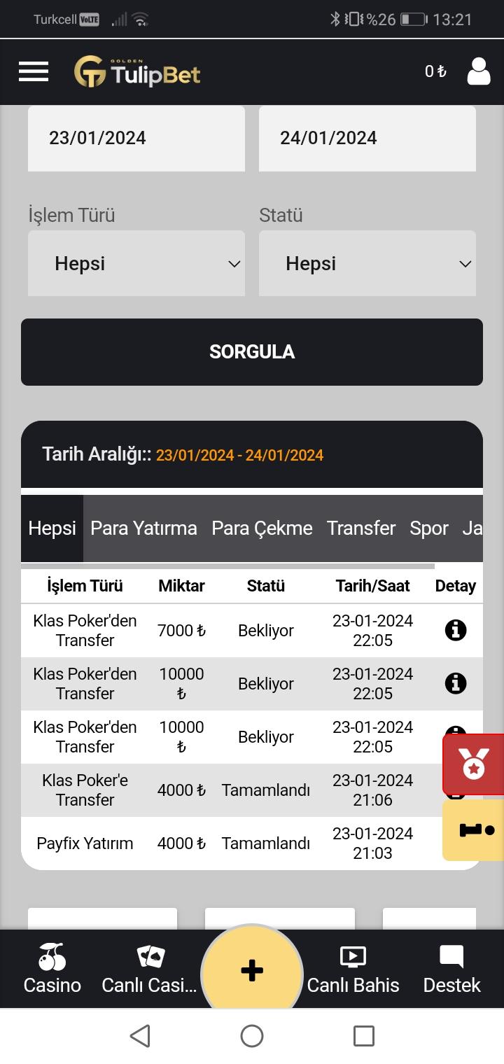 Tulipbet Ve Klaspoker Parayı Vermiyor - Şikayetvar