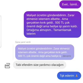 Sanat Karavanı Ürün Kırık Geldi, Ama Sorumluluk Almıyorlar.