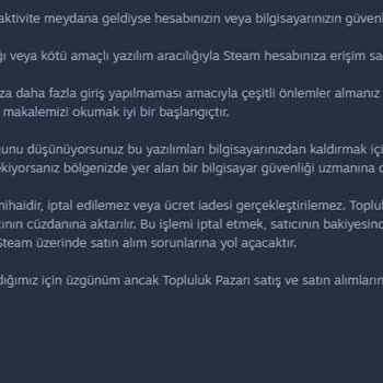 Steam Hesabı Çalınma Durumu Ve Steam'in Tutarsızlığı