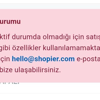 Shopier Hesabım Kalıcı Olarak Kapatıldı