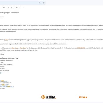 Stihl Sadal Firması Müşteri Seçmekte Keyfi Sipariş İptal Etmektedir.