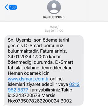 D-Smart Tv Paketine Zorla Abone Yapılması