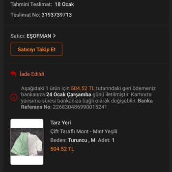 Trendyol Ürünüm Gelmedi Üzgünüm