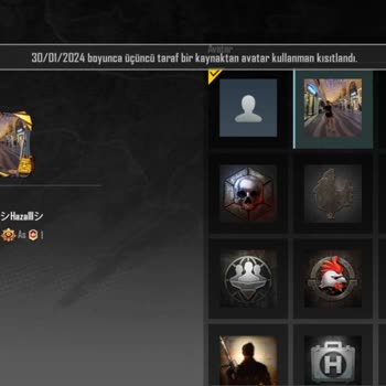 PUBG (Pubgmobile.com) Avatar Kullanımı Kısıtlandı!