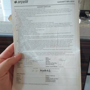 Arçelik Fırın Pişirmiyor, Ses Çıkarıyor!