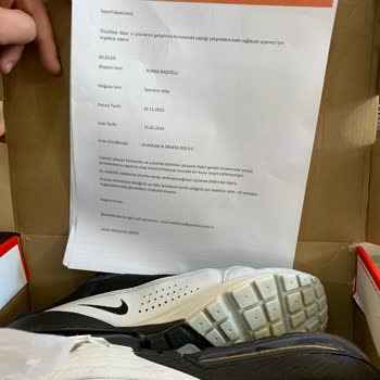 Sportinn.com.tr Aldığım Ayakkabıda Air Hava Eksik Değişim Yapmadılar