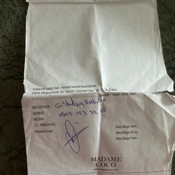 Vieland Madame Coco Değişim Çekini İstediğim Üründe Kullandırtmadılar