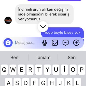 Tafetta Still Defolu Çıkan Ürünlere Garanti Vermiyorlar