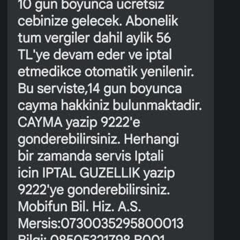 Türk Telekom Mesajla Abone Yapıldı Onay
