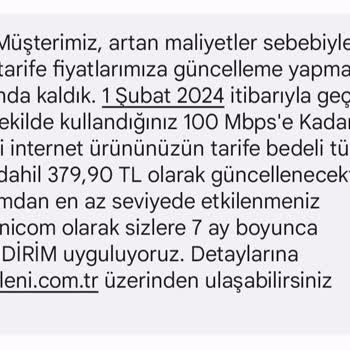 Millenicom Müşteri Hizmetleri Ve Tarife Zammı
