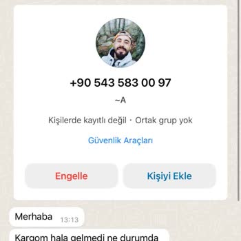 Trend Wear'ss Siparişim Gelmedi Paramı Alamıyorum