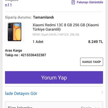 N11.com Üzerinden İade Sorunu