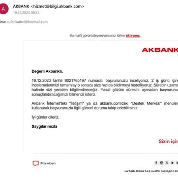 Akbank - Harcama İtiraz Mağduriyeti