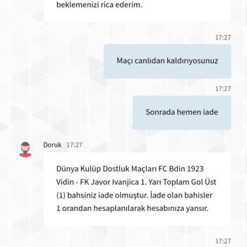 Betnis Kazanan Maç Oranını 1 Sayıp Kuponu İade Etti.