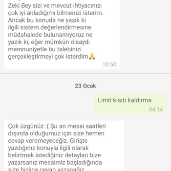 Enpara Limit Kısıtı Kaldırılmıyor
