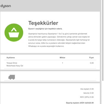 Dyson V15 Hatalı Başlık
