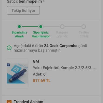 Trendyol Dan Vermiş Olduğum Sipariş Tarafıma Teslim Olmadı