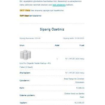 Tapp Water Siparişimi Teslim Etmiyor, Paramı Geri Vermiyor