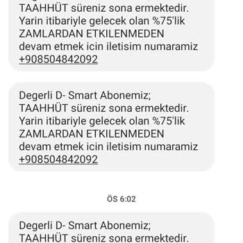 D-Smart Net Mağdurum. Mağdurum Giderilmedi