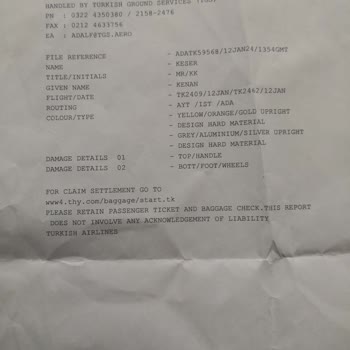 THY Havayolu Şirketinin Bavul Hasarları Ve Müşteri Mağduriyeti