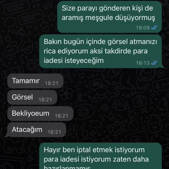 Organizasyona Dair Herşey (organizasyonadairhersey_) Organizasyona Dair Her Şey Sayfası Para İadesi Yapmıyor