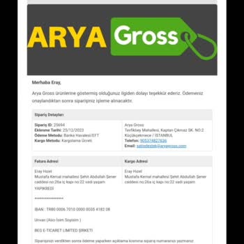 Arya Gross Sipariş Edilen Buzdolabı Neden Gecikti?