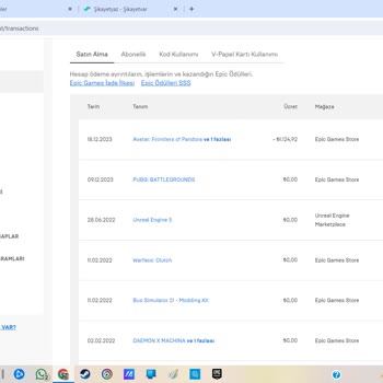 Epic Games Lisans Anahtarı Başkasına Ait