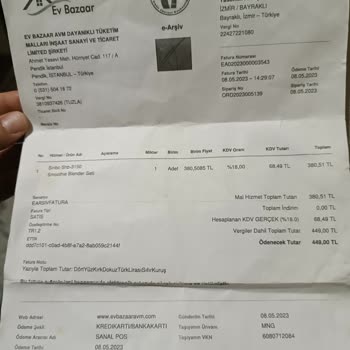 Sinbo Smoothie Blender Setinde Yağ Sızıntısı Sorunu