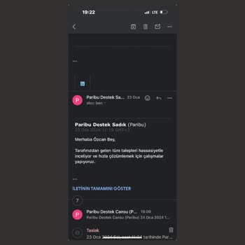 Paribu İade İşlemi Yapmıyor