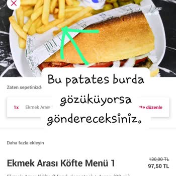 Paşam Döner & Islama Köfte (Sakarya) Müşteriyi Yanıltmakta