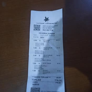 Yaprak Dönercisi Hakkında Şikayetim Var.😡