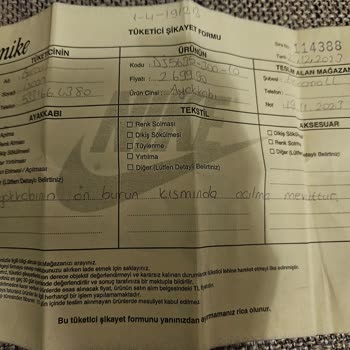 Nike Krampon Açılma Şikayet