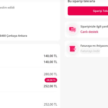 Yemeksepeti Online Sipariş Platformu Ve Restoran İşbirliğiyle İptal Edilen Siparişin İadesi