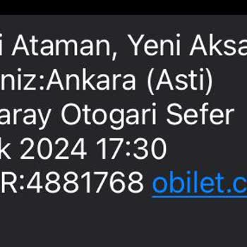 Yeni Aksaray Ücretim İade Edilmedi