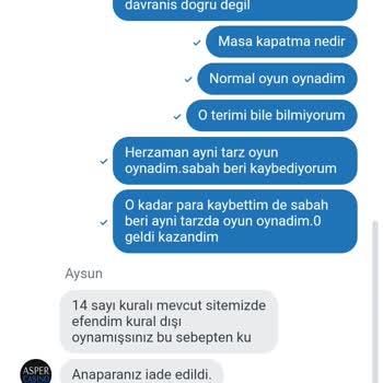 Aspercasino Online Casino Oyunlarında Kazanç Sorunları