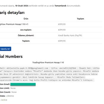 Lisansnet TradingView Premium Hayal Kırıklığı
