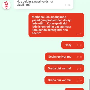 Tıkla Gelsin Müşteri Temsilcisi Sorunu