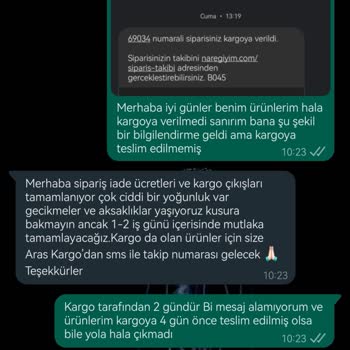 Nare Giyim Web Sitesinden Yapılan Alışveriş Sonrası Ürünlerim Gecikti