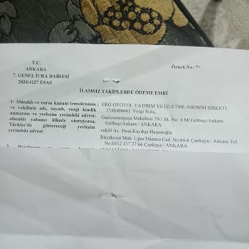 Ankara Niğde Otoyolu (Erg İnşaat) Otoyol Ücretlendirme Sistemi Ve Tebligat Süreçlerine Dair Eleştiriler