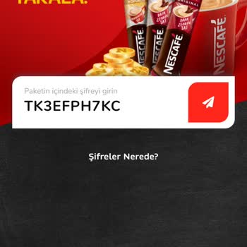 Nescafe Şifre Daha Önce Kullanılmış Yalanı