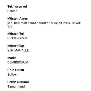 DemirDöküm Korsan Şube Ankara SRC Teknik Şube