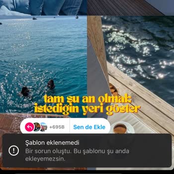 Instagram Sende Ekle Şablonu Hatası