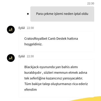Cratos Royal Bet Kural Dışı Diyor Blackjack Yan Bahis!