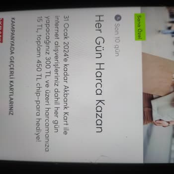 Akbank Kampanyaya Dahil Olduğum Chip Paraları Yüklemiyor