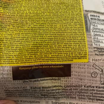 Nescafe Kampanya Kodu Mevcut Değil
