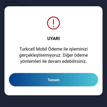 Paycell Turkcell Mobil Ödeme İşleminiz Gerçekleştiremiyoruz