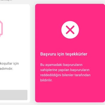 Yemeksepeti Kurye Başvurusunun Reddedilmesi Hakkında Bilgi Talebi
