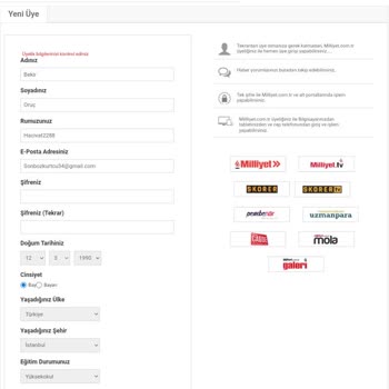 Milliyet Gazetesi Milliyet Arşiv Üyelik İşlemlerinde Yaşanan Sorun