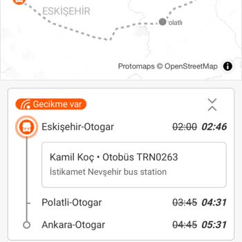 Kamil Koç Geç Gelen Ve Sigara Keyif Yapan Personel